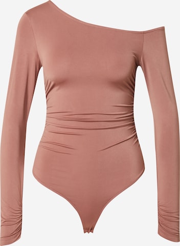 ABOUT YOU Боди-футболка 'Ria' в Ярко-розовый: спереди