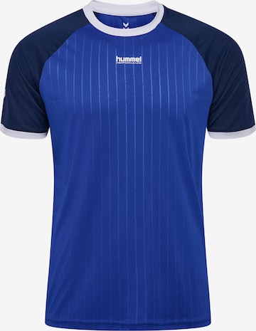 T-Shirt fonctionnel Hummel en bleu : devant