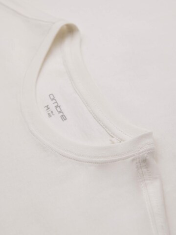 Ombre T-Shirt in Weiß