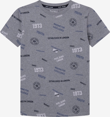 Pepe Jeans - Camiseta 'THEO' en gris: frente