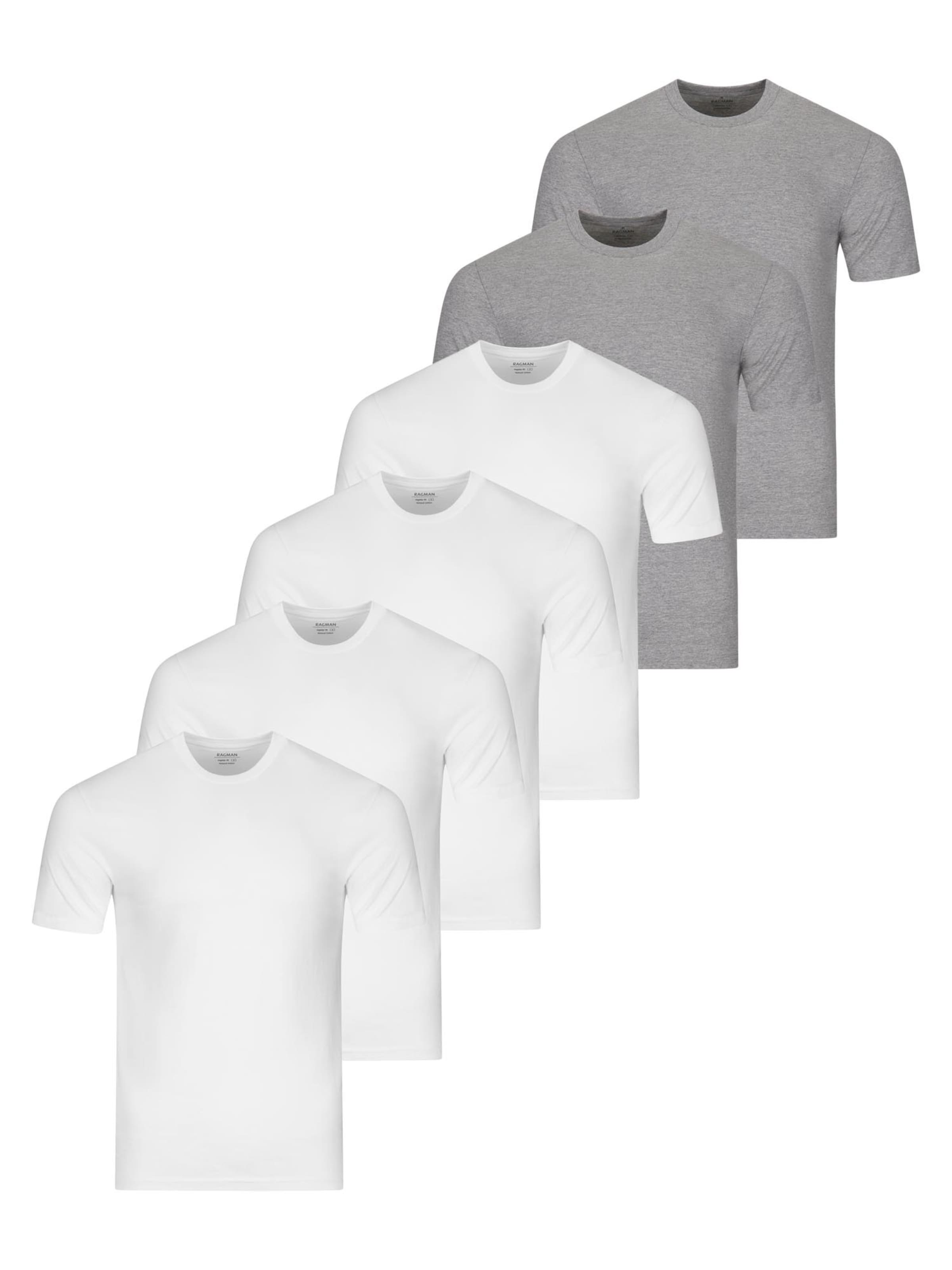 Ragman Onderhemd 'Basic' in Zilver: voorkant