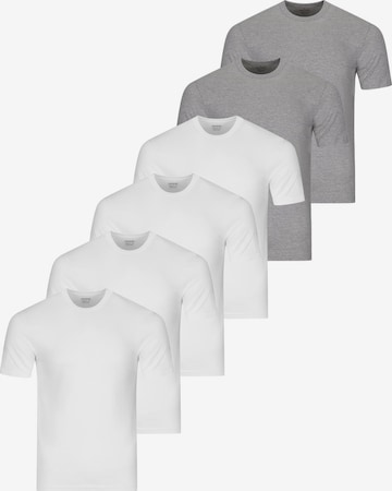 Ragman Onderhemd 'Basic' in Zilver: voorkant