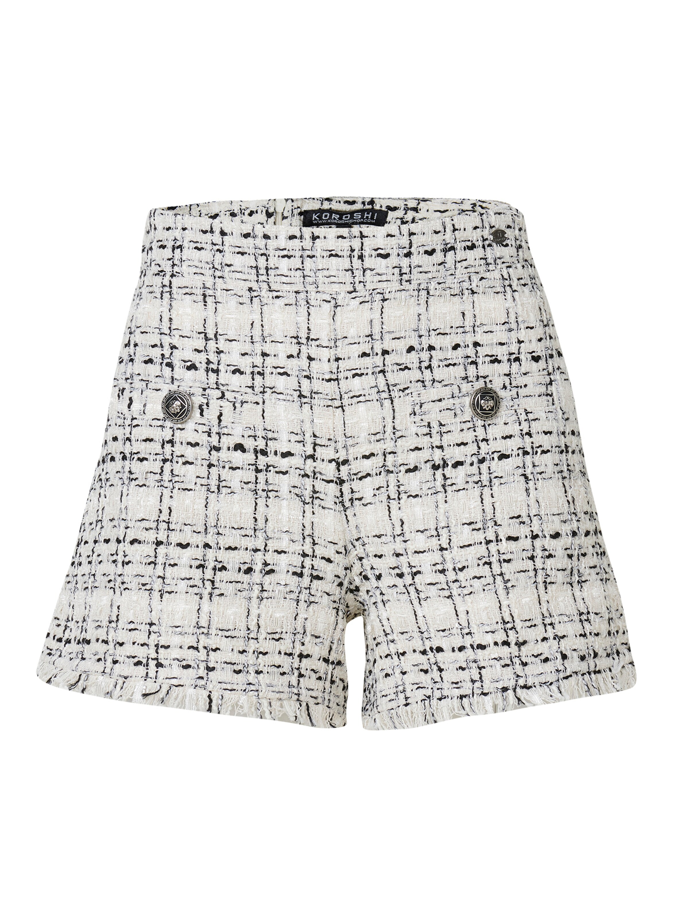 Regular Pantaloni de la KOROSHI pe alb: față