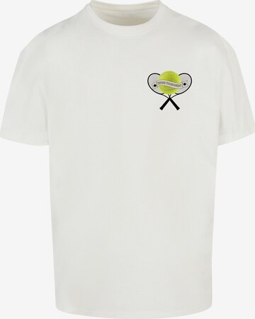 Merchcode Shirt 'Tennis Tournament' in Wit: voorkant