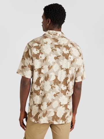 Only & Sons Regular fit Button Up Shirt 'TREV' in Beige