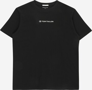 T-Shirt TOM TAILOR en noir : devant