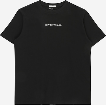 TOM TAILOR Shirt in Black: front