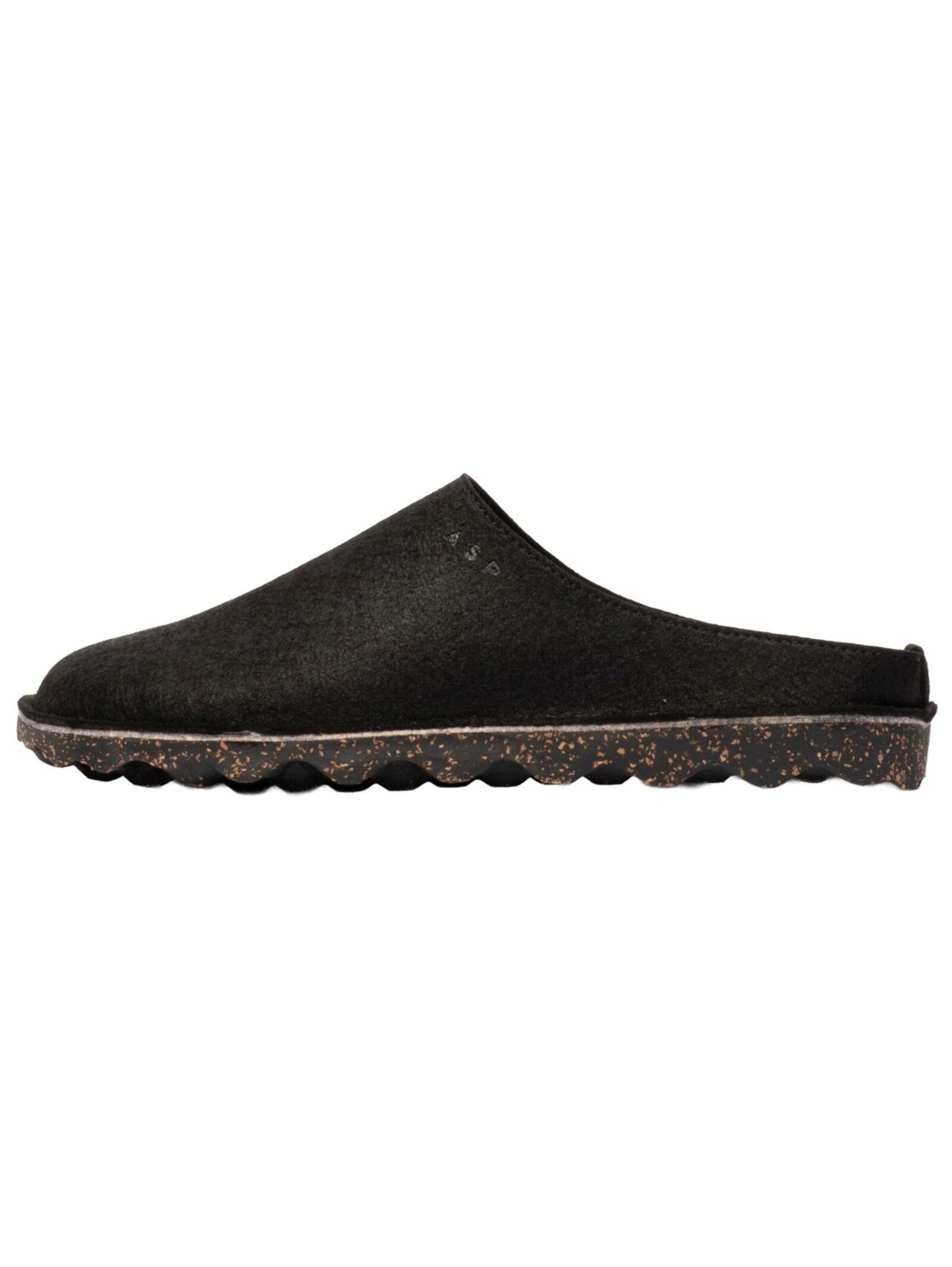 Asportuguesas Slipper in Black: front