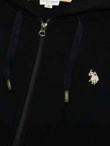 Veste de survêtement U.S. POLO ASSN. en noir