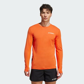 ADIDAS TERREX Performance Shirt 'Xperior' in Orange: front