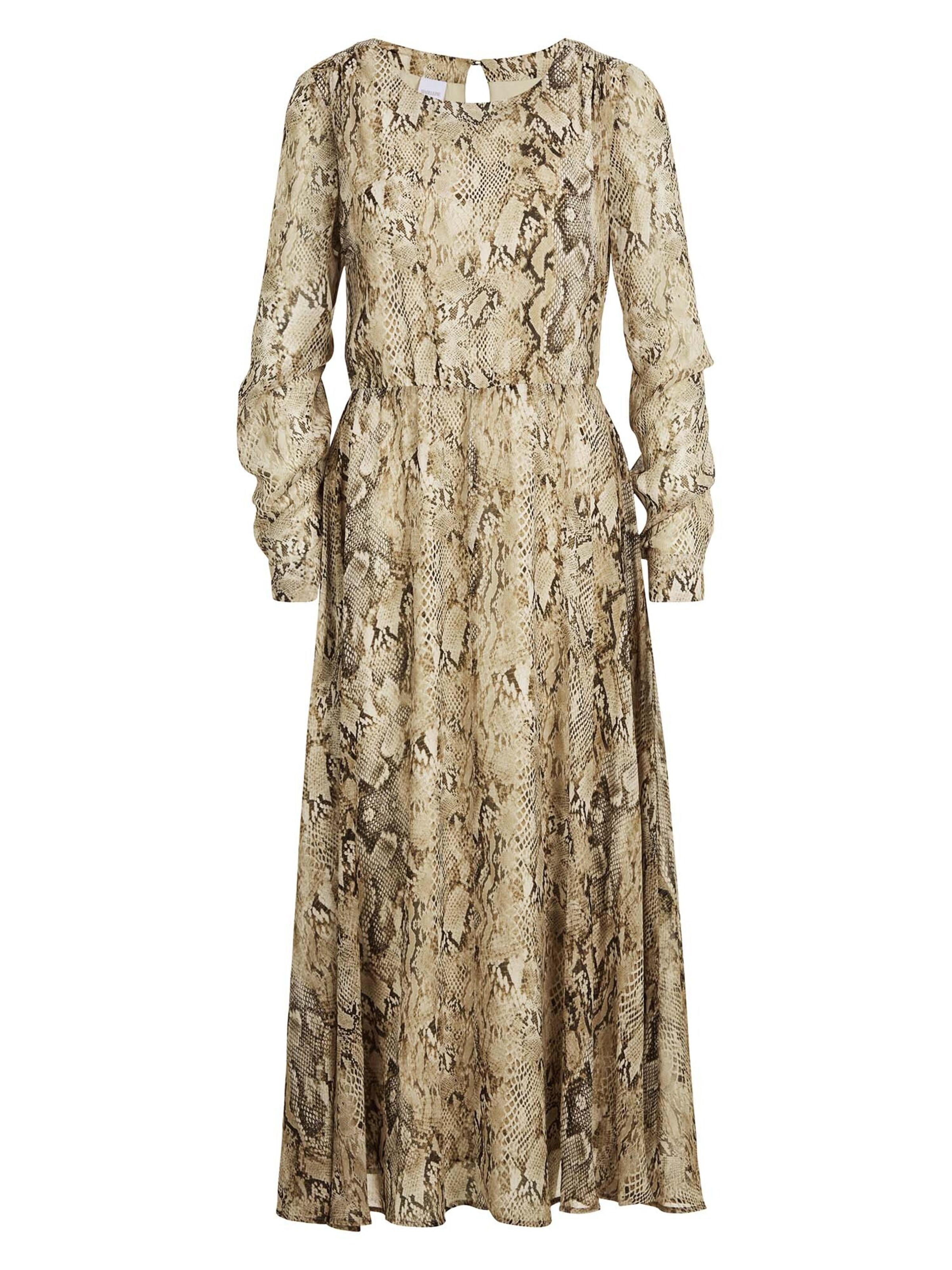 MADELEINE Maxikleid in Braun: Vorderseite