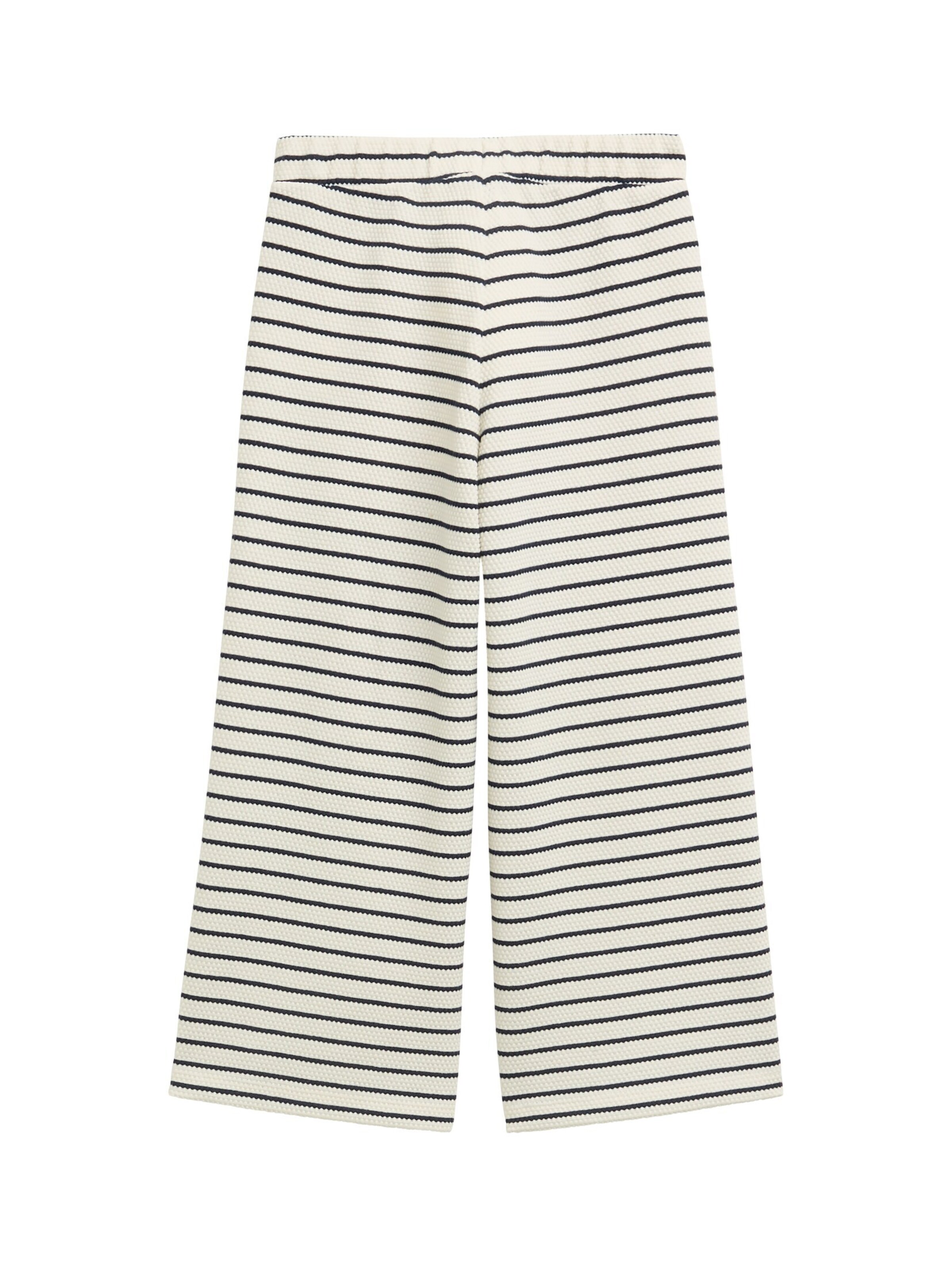 TOM TAILOR Wide Leg Hose in Weiß