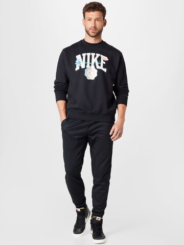 NIKE Tapered Sportbroek in Zwart