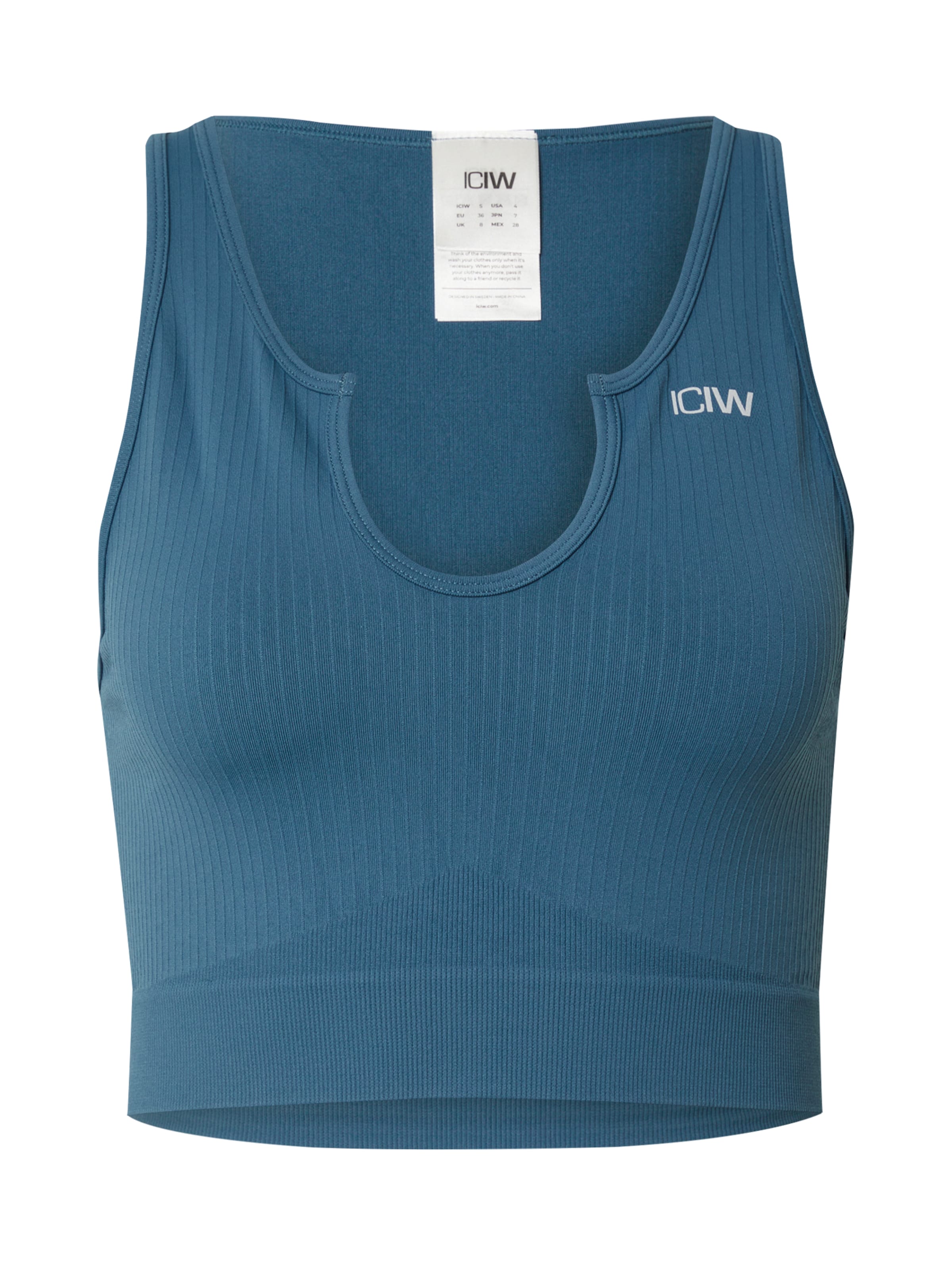 Haut de sport ICANIWILL en bleu : devant