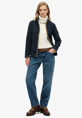Superdry Fleece jas 'Estate' in Blauw
