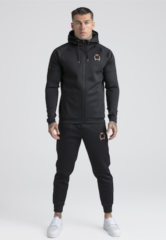 SikSilk Strój do biegania w kolorze czarny: przód