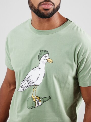 Derbe Shirt 'Sturmmöwe' in Groen