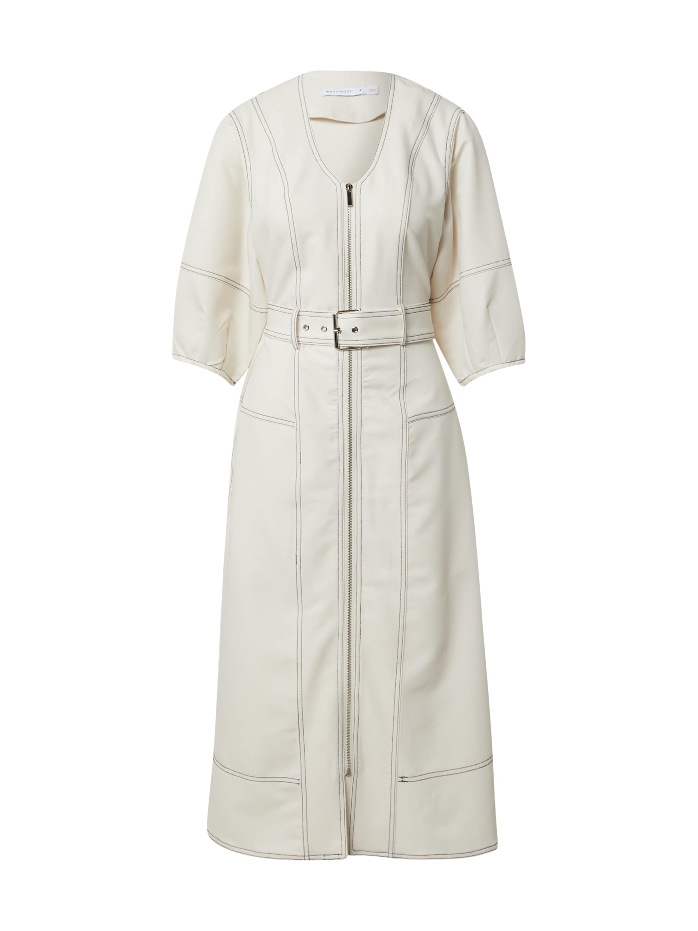 Warehouse - Vestido em branco: frente