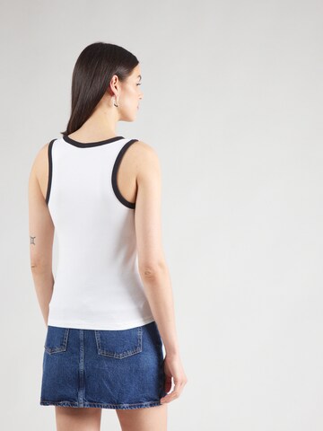 PIECES - Top 'PCMAY' en blanco