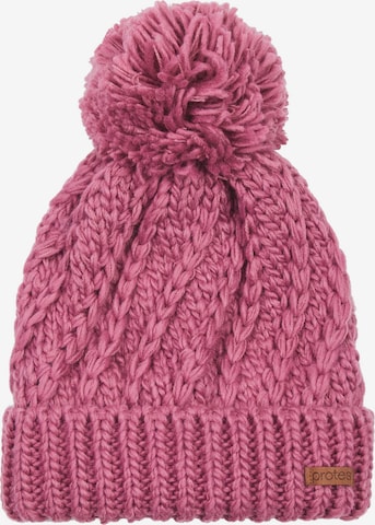 PROTEST Mütze 'PRTPAISLEY24' in Pink: Vorderseite