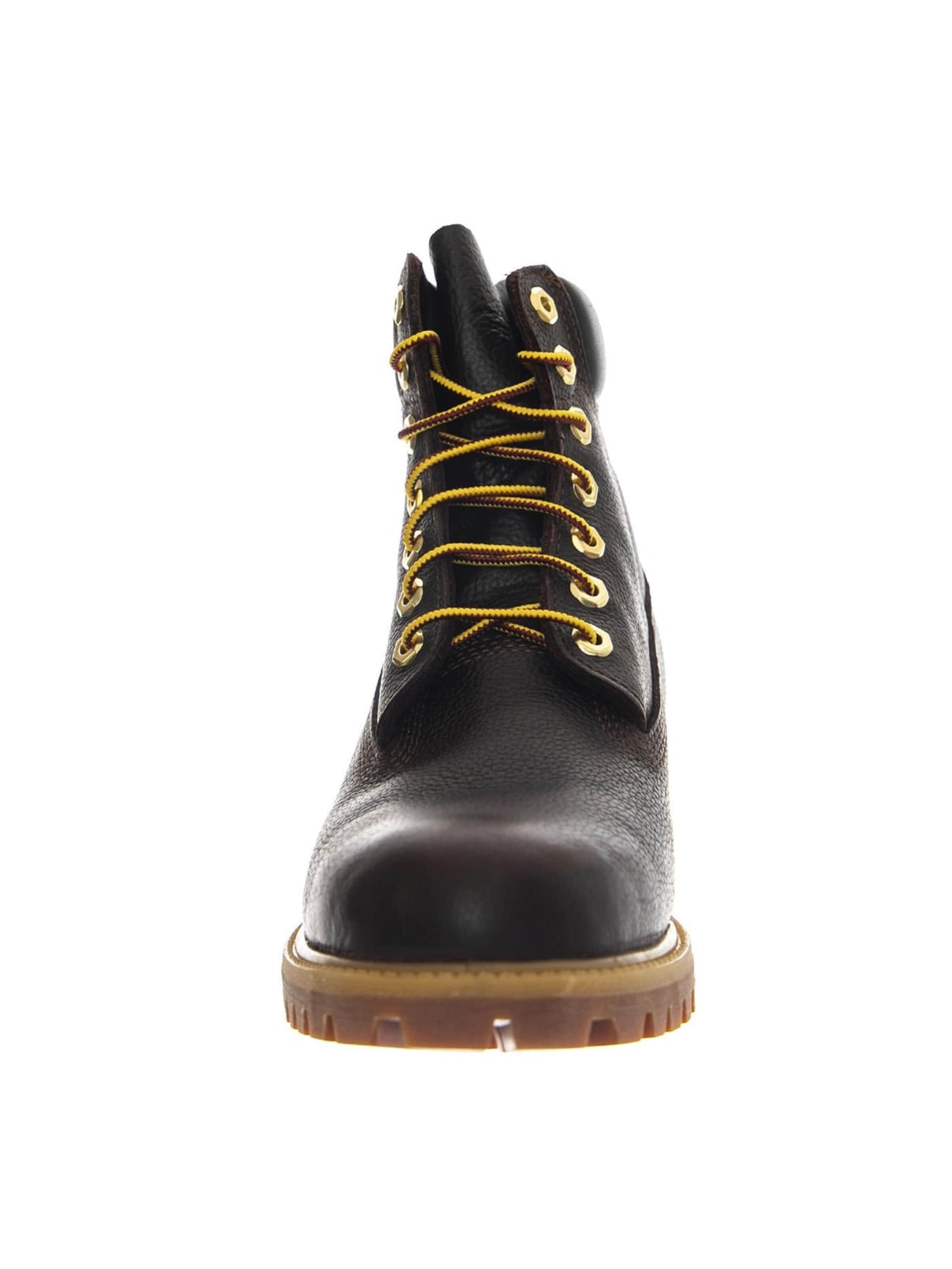TIMBERLAND Buty sznurowane 'Premium 6 Inch Lace Up Waterproof Boot -- Men's Waterproof Boots Brown Men's' w kolorze brązowy