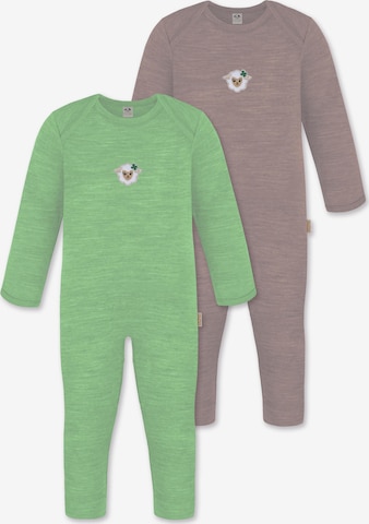 normani Strampler 'Waverly' in Grün: Vorderseite