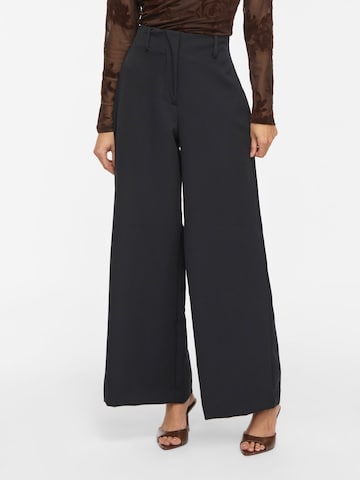 VILA Wide Leg Bukser 'VIFrimo' i sort: forside