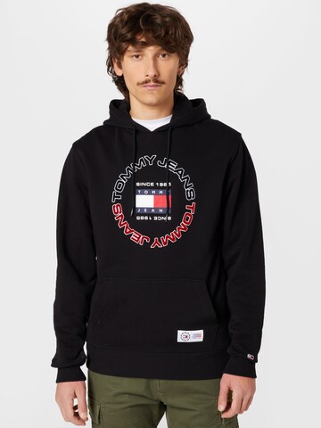 Tommy Jeans - Sweatshirt em preto: frente