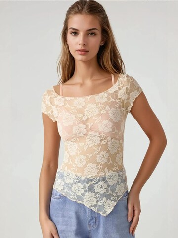T-shirt 'Pika' Hiccup en beige