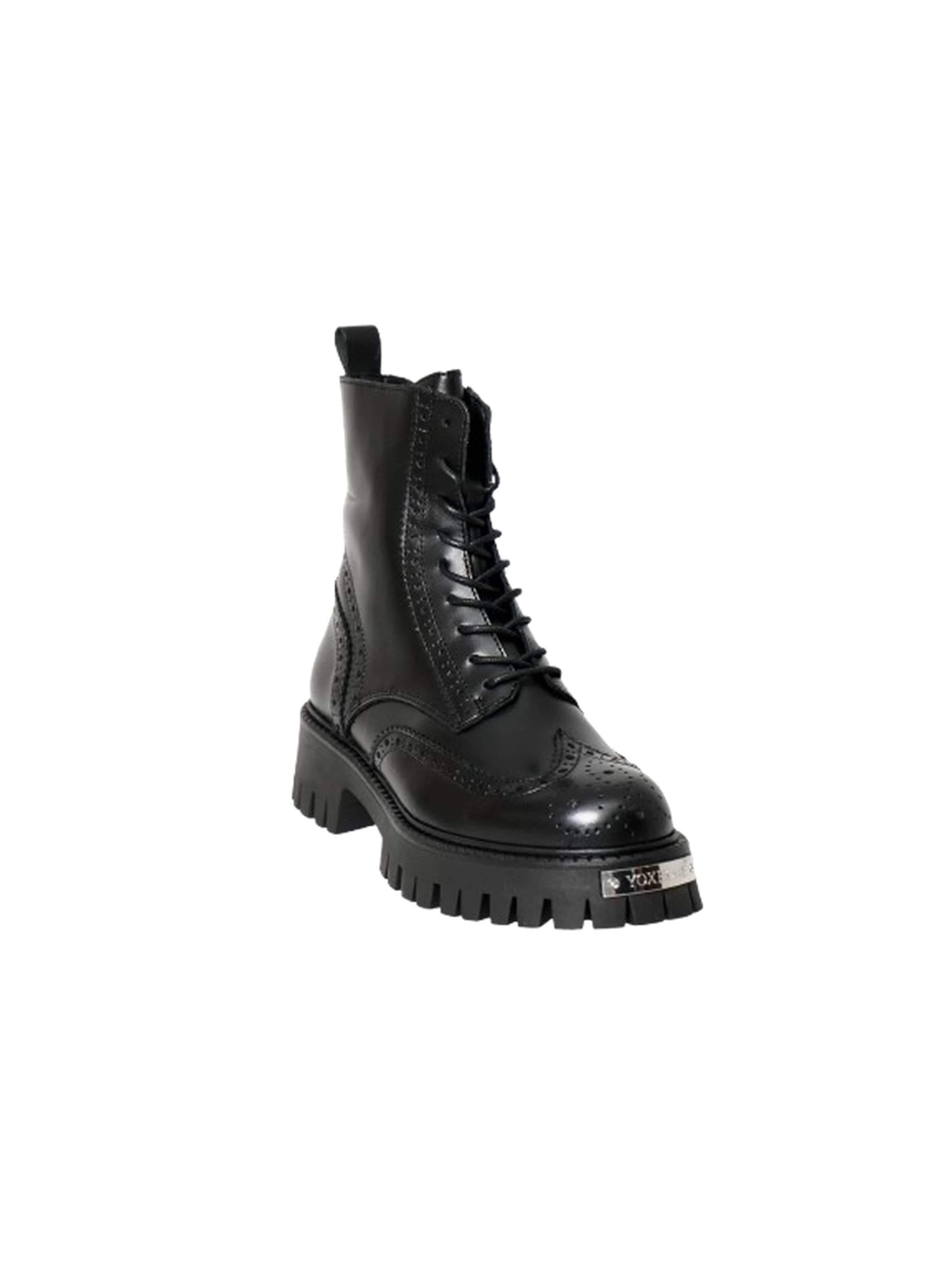 Yoxeone - Botas 'WING COMMANDER' en negro: frente