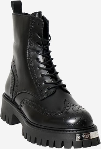 Yoxeone - Botas 'WING COMMANDER' en negro: frente
