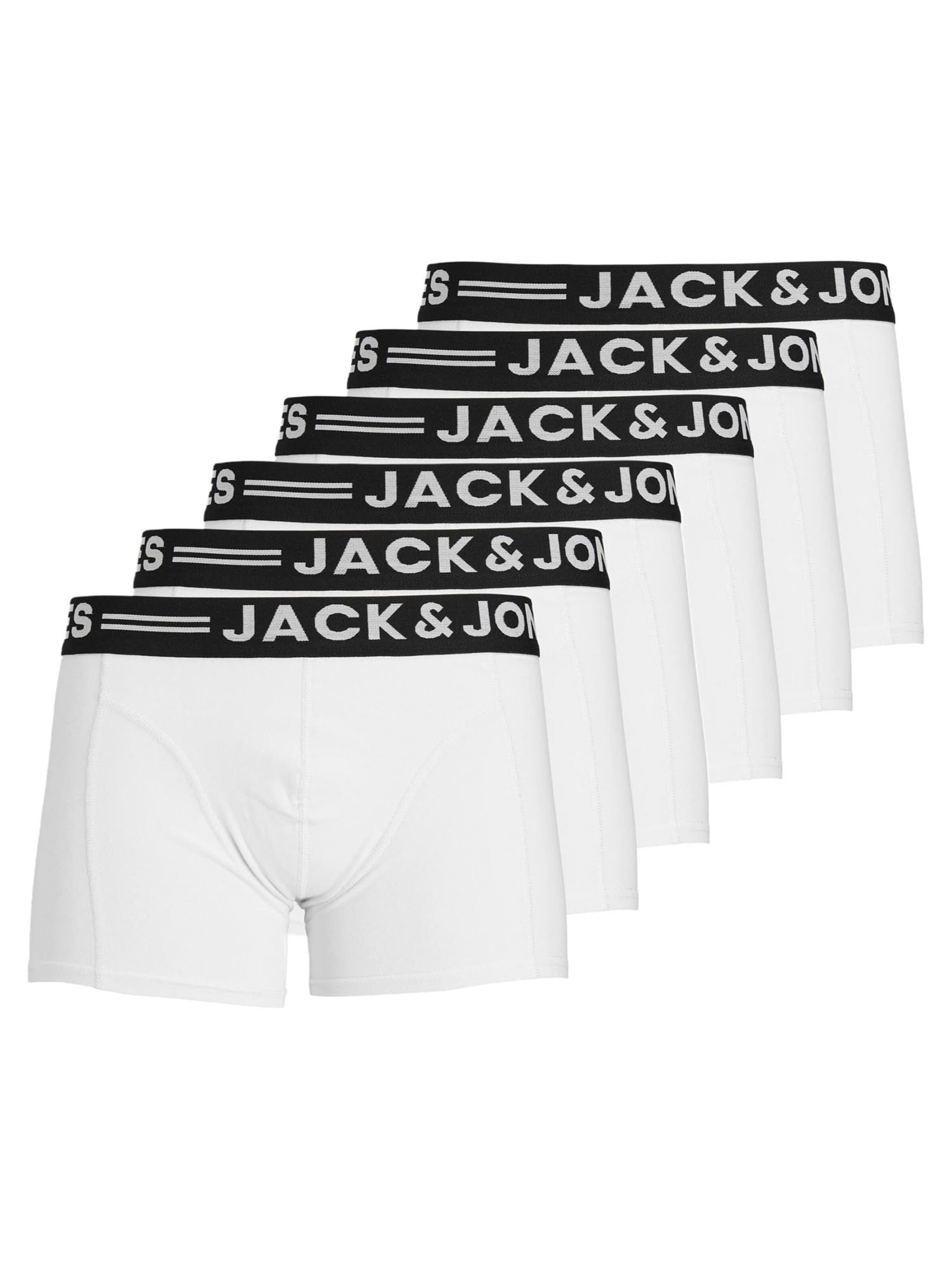 JACK & JONES Boxershorts 'Sense' in Wit: voorkant