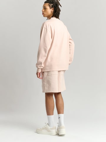 Mansour Sweatshirt 'Paris College Longsleeve' in Pink