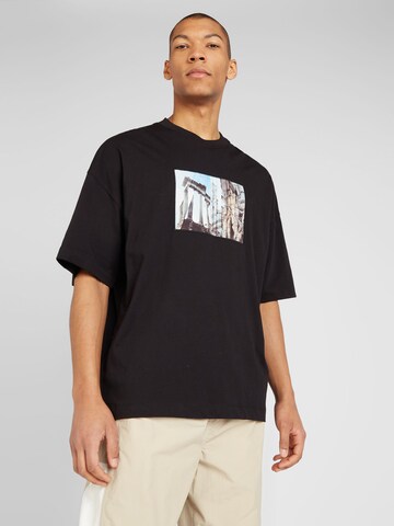 T-Shirt TOPMAN en noir : devant