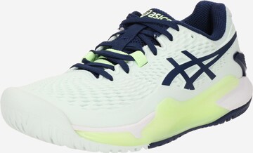 Chaussure de sport 'GEL-RESOLUTION 9' ASICS en vert : devant