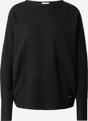 s.Oliver Пуловер в черно: отпред