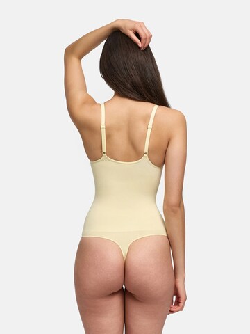 cfab Shapingbody 'Bodysuit Sculpting Shapewear mit Lace'‌‌‌‌‌‌‌‌ in Gelb