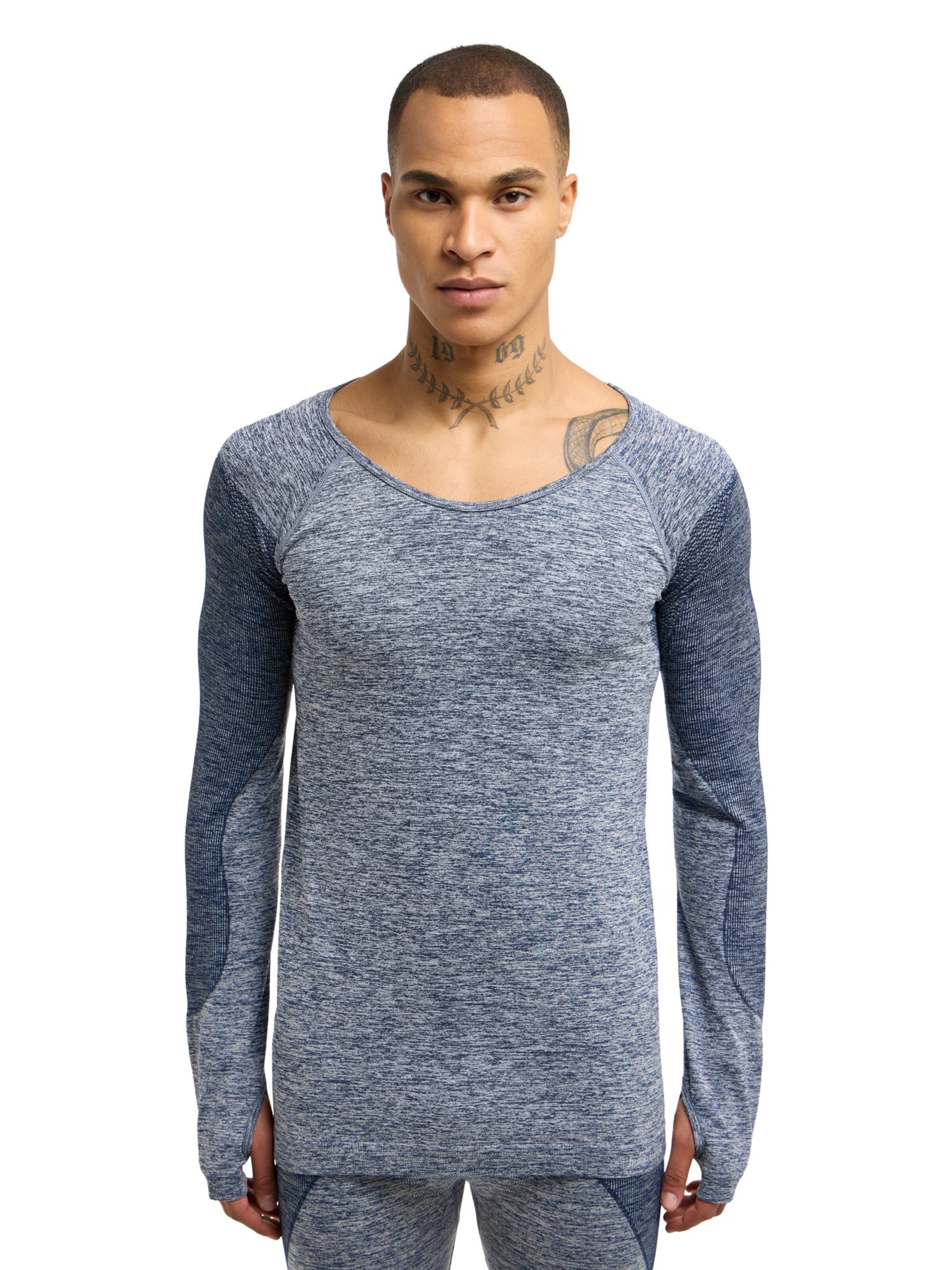 Bruno Banani Performance shirt 'CERVANTES' in Blue: front