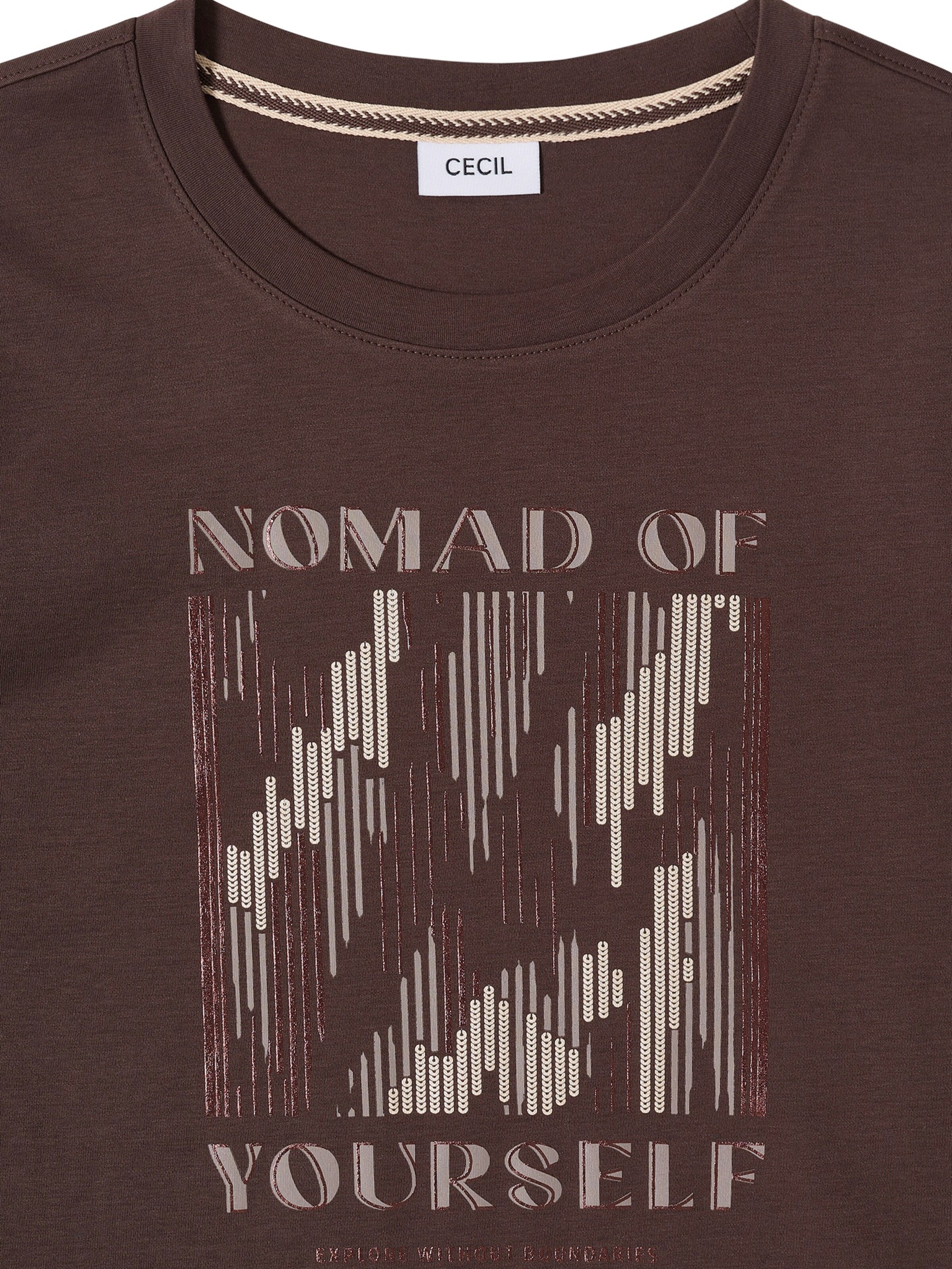 CECIL - Camiseta en marrón