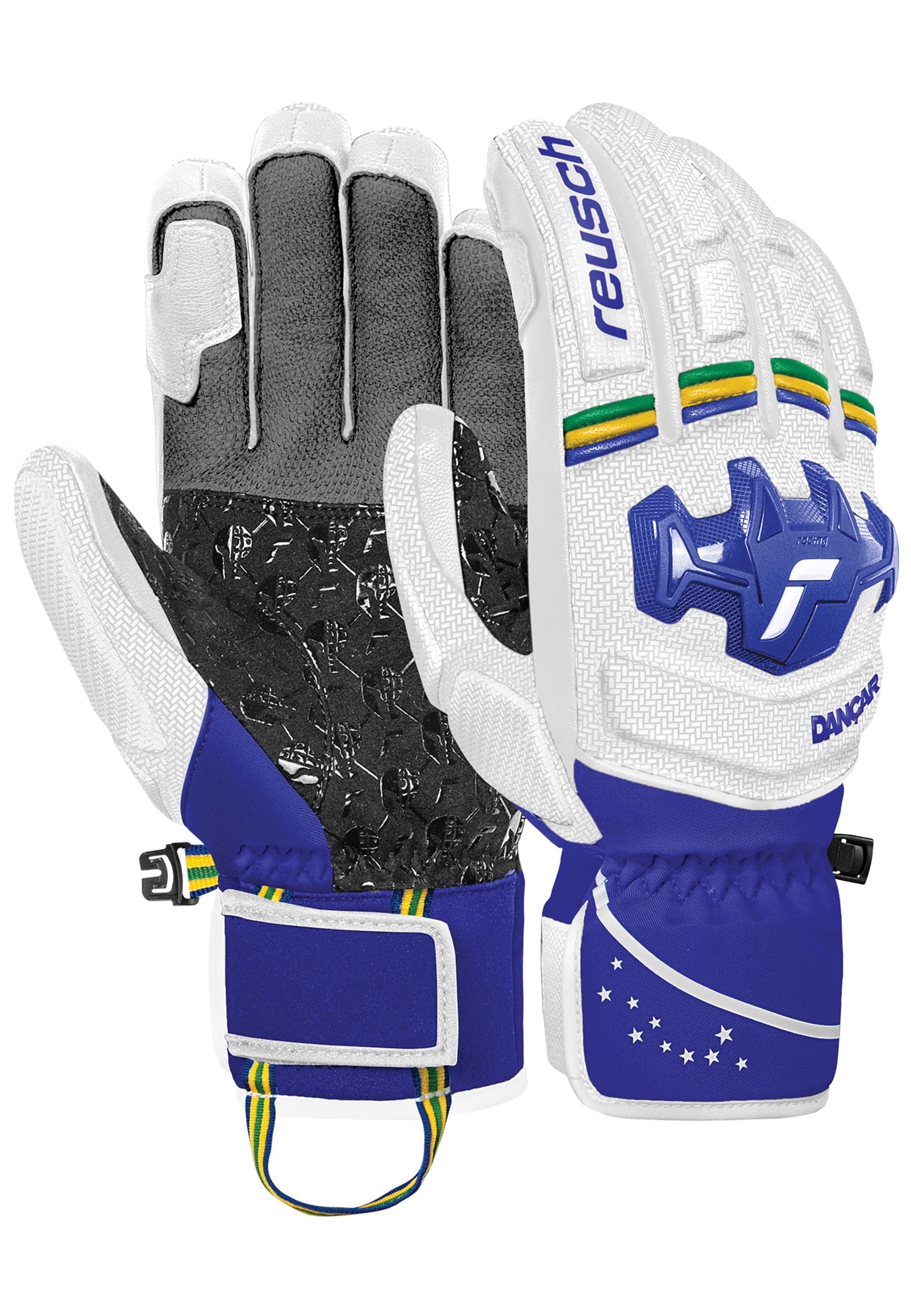 REUSCH Fingerhandschuhe 'Worldcup Warrior SC' in Blau: Vorderseite