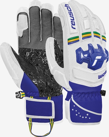 REUSCH Sports gloves 'Worldcup Warrior SC' in Blue: front