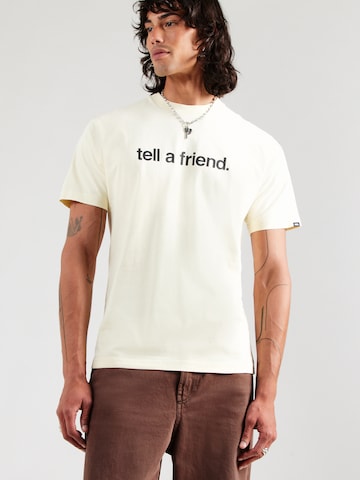 VANS Shirt 'Tell A Friend' in Beige: front