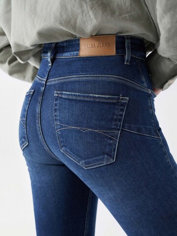 Coupe slim Jean Salsa Jeans en bleu