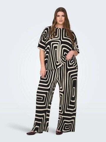 ONLY Carmakoma Wide leg Παντελόνι σε μαύρο