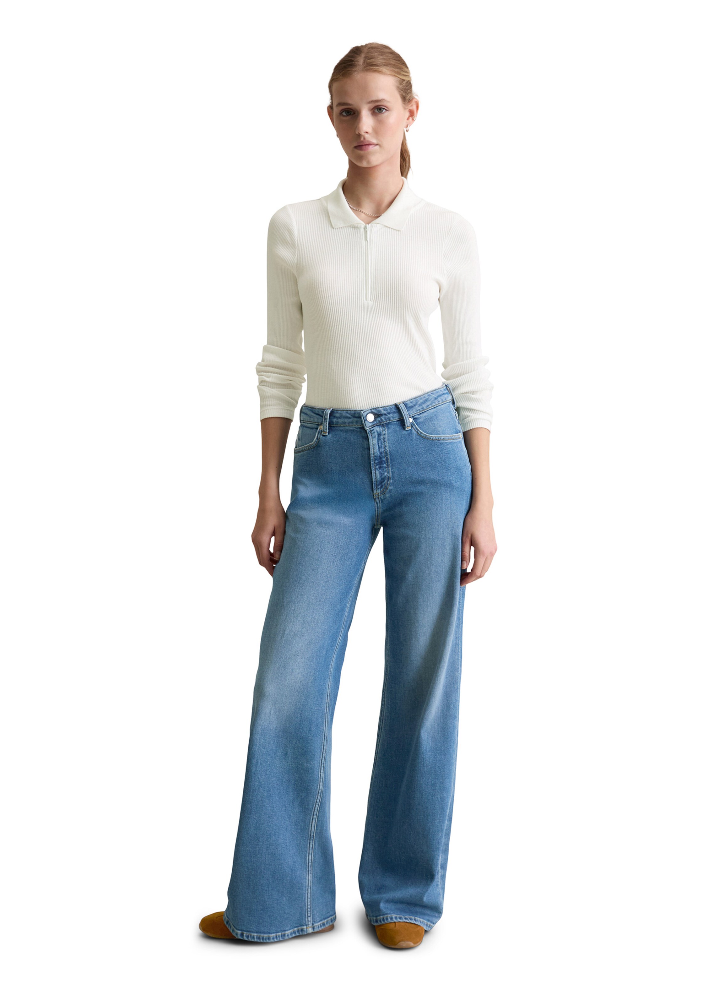Marc O'Polo DENIM Flared Jeans in Blauw
