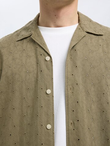 SELECTED Comfort fit Overhemd in Groen