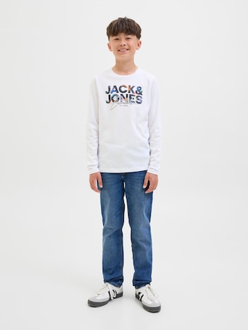 T-Shirt 'JJGEPLAS' Jack & Jones Junior en blanc
