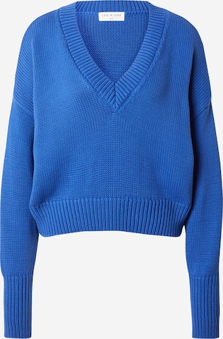 Pull-over 'LUZ' JAN 'N JUNE en bleu : devant