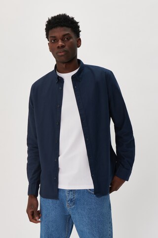 Matinique Regular fit Overhemd 'Trostol' in Blauw: voorkant
