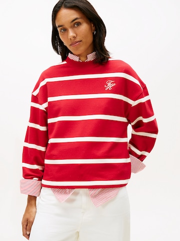 TOMMY HILFIGER Sweatshirt in Rot: Vorderseite